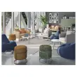 Pouf empilable bleu