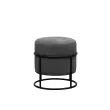 Pouf empilable gris