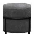 Pouf empilable gris
