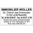 Tampon personnalisable TRODAT Printy 4928 - Bo&icirc;tier rouge - Encre noire - 60 x 33 mm 