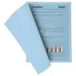 100 Chemises A4+ - 220g - Bleu clair - Fiducial