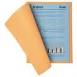 100 Chemises A4+ - orange pastel - 220g - FIDUCIAL OFFICE SOLUTIONS