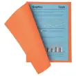 100 Chemises A4+ - orange pastel - 220g - FIDUCIAL OFFICE SOLUTIONS 