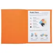 100 Chemises A4+ - orange pastel - 220g - FIDUCIAL OFFICE SOLUTIONS 