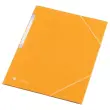 Chemise 3 rabats à élastique en carte rigide - Jaune - FIDUCIAL