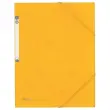 Chemise 3 rabats à élastique en carte rigide - Jaune - FIDUCIAL