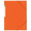 Chemise 3 rabats à élastique en carte rigide - Orange - FIDUCIAL