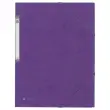 Chemise 3 rabats à élastique en carte rigide - Violet - FIDUCIAL