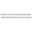 Règle de bureau double en plastique - 20 cm