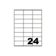 100 Planches d'étiquettes FIDUCIAL coins carrés 70x35 mm 2400 étiq/boîte