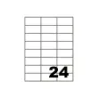 100 Etiquettes adhésives blanches 7.0 x 3.7 cm - Fiducial