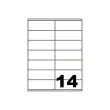100 Planches de 14 étiquettes à coins ronds - 105 x 39 mm - FIDUCIAL OFFICE SOLUTIONS