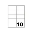 100 Planches de 10 &eacute;tiquettes blanches - Coins carr&eacute;s - 105 x 57 mm - FIDUCIAL OFFICE SOLUTIONS 