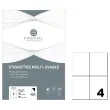 100 Planches de 4 étiquettes à coins carrés - 105 x 148,5 mm - FIDUCIAL OFFICE SOLUTIONS