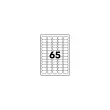 100 Planches de 65 étiquettes à coins ronds - 38 x 21,2 mm - FIDUCIAL OFFICE SOLUTIONS
