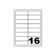 100 Planches d'&eacute;tiquettes &agrave; coins ronds - 99,1 x 33,9 mm - Fiducial 