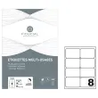800 Etiquettes multi-usages blanches - Fiducial
