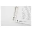 Classeur translucide coloré 4 anneaux, dos 2 cm - Incolore - FIDUCIAL