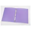 Classeur translucide color&eacute; 4 anneaux, dos 2 cm - Violet - FIDUCIAL 