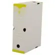 10 Bo&icirc;tes &agrave; archives - Dos 10 cm - jaune - FIDUCIAL 