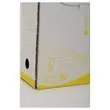 10 Bo&icirc;tes &agrave; archives - Dos 10 cm - jaune - FIDUCIAL 