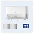 Distributeur double pour papier toilette Mid-Size sans mandrin - TORK