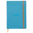 Carnet broché Rhodiarama A5 160 pages - turquoise - RHODIA