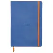 Carnet broché ligné Rhodiarama A5 - 160 p - bleu - RHODIA