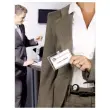 10 Porte-badges securit&eacute; 2 cartes -  9x5,4 cm avec enrouleur 