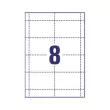160 Etiquettes pour badges 6 x 9 cm 190 g