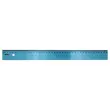 R&egrave;gle Plate 40cm Plastique Bleu Incassable - WONDAY 