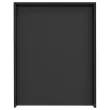 Set de 2 corbeilles &agrave; courrier noires avec trieur de bureau 