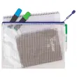 8 Pochettes souples armées zip - A4 - Coloris assortis - TARIFOLD