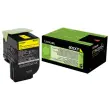 Toner 802 80C2XY0 haute capacit&eacute; - Jaune - Lexmark 