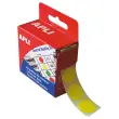 Bo&icirc;te distributrice de 150 pastilles gommettes rondes &Oslash; 15 mm jaune 