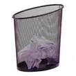 Corbeille à papier métal mesh - 18L - noir