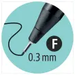 Stylo-feutre SENSOR F - Pointe fine - Bleu - STABILO