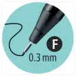 Stylo-feutre SENSOR F - Pointe fine - Vert - STABILO