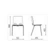 Chaise coque Fondo - Anthracite 
