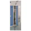 Vestiaire multiservices H.198 x L.60cm, penderie et rangement bleu