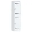 Vestiaire multicases - 1 colonne de 2 cases - 180 x 40 cm - Gris - VINCO INDUSTRIES 