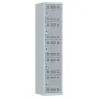 Vestiaire multicases - 1 colonne de 5 cases - 180 x 40 cm - Gris - VINCO INDUSTRIES