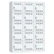 Vestiaire multicases - 3 colonnes de 5 cases - 180 x 120 cm - Gris - VINCO INDUSTRIES