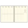 Agenda semainier Swan - 18,5x 22,5 cm - Anthracite - Janvier à décembre - EXACOMPTA