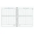 Agenda J/D journalier Exacompta Napura - 18x22,5 cm - Bleu