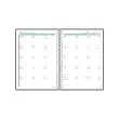 Agenda semainier Flowers - 15x21cm - Rose - Janvier à décembre - OXFORD