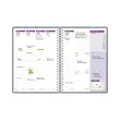 Agenda semainier Flowers - 15x21cm - Rose - Janvier à décembre - OXFORD