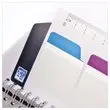Agenda semainier  Flowers - 15x21cm - Bleu fonc&eacute; - Janvier &agrave; d&eacute;cembre - OXFORD 