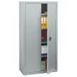 Armoire haute portes battantes 198x90 cm - gris