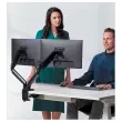 Bras porte-écrans double Platinum Series - Noir - FELLOWES